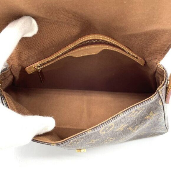 Authentic Louis Vuitton Mini Looping Monogram Tote Shoulder Hand Bag Y2K Brown - Picture 12 of 16